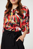 Printed Oversized Top with Necklace