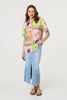 Yellow | Mosaic Print Short Sleeve Relaxed Shirt
