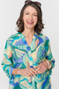 Green | Abstract Longline Relaxed Tunic Shirt
