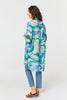 Green | Abstract Longline Relaxed Tunic Shirt
