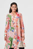 Pink | Abstract Longline Relaxed Shirt Dress
