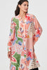 Pink | Abstract Longline Relaxed Shirt Dress
