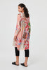 Pink | Abstract Longline Relaxed Shirt Dress
