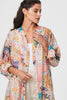 Pink | Floral Long Sleeve Longline Tunic Shirt
