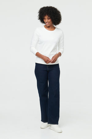 White | Slim Fit Long Sleeve T-Shirt