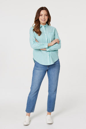 Green | Striped Long Sleeve Shirt