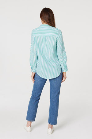 Green | Striped Long Sleeve Shirt