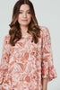 Pink | Paisley Print Oversized Blouse

