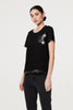 Black | Metallic Star Detail Relaxed T-Shirt
