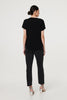 Black | Metallic Star Detail Relaxed T-Shirt
