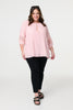 Pink | Floral Lace 3/4 Sleeve Blouse