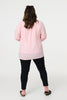 Pink | Floral Lace 3/4 Sleeve Blouse