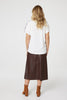 White | Metallic Eiffel Tower Logo Top