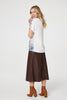 White | Metallic Eiffel Tower Logo Top