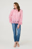Pink | Embroidered Lace Long Sleeve Shirt
