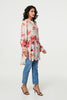 Pink | Floral Long Sleeve Longline Shirt Dress
