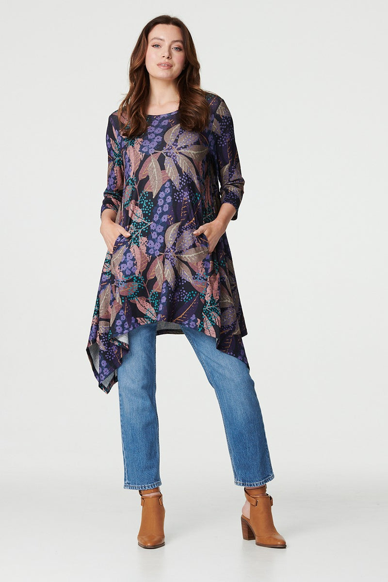 Floral Asymmetric Hem Dress | Izabel London Floral Asymmetric Hem Dress | Izabel London