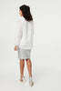 White | Lace Embellished V-Neck Long Sleeve Top
