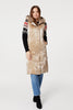 Gold | Longline Hooded Puffer Vest