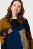 Red | Abstract Long Sleeve Relaxed Knit Top

