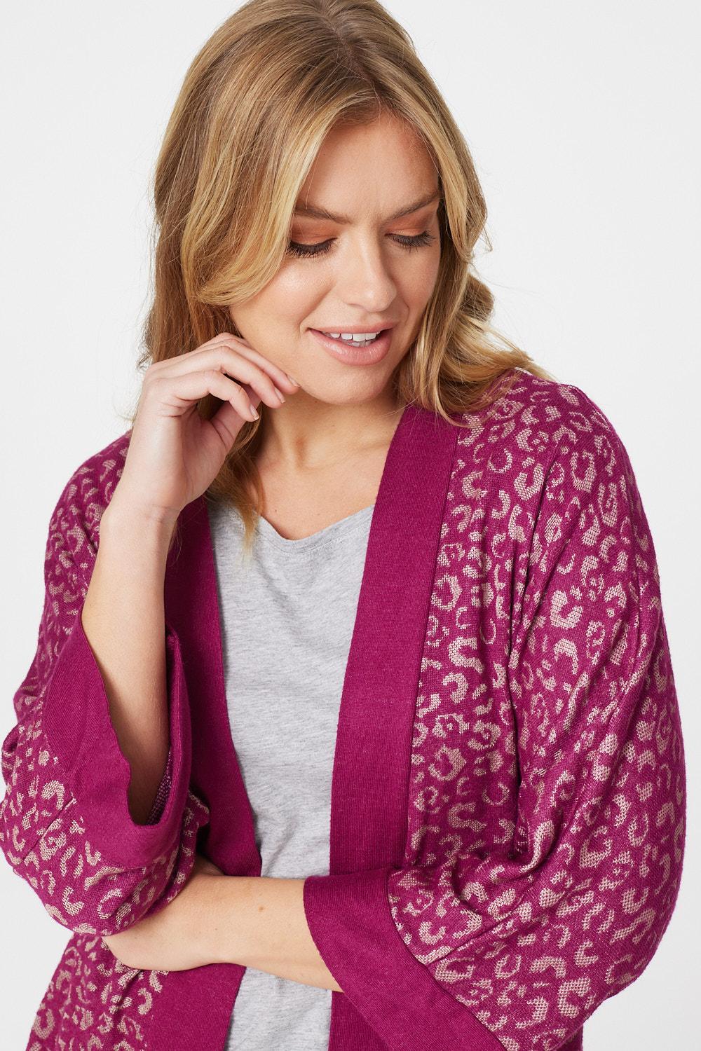 Leopard oversized cardigan hotsell