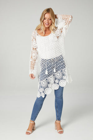 Crochet Detail Summer Dress