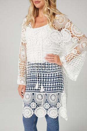Crochet Detail Summer Dress