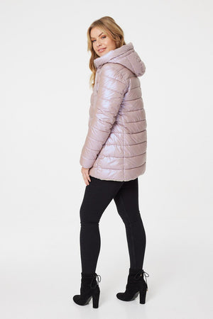 Pink | Reversible Padded Teddy Coat
