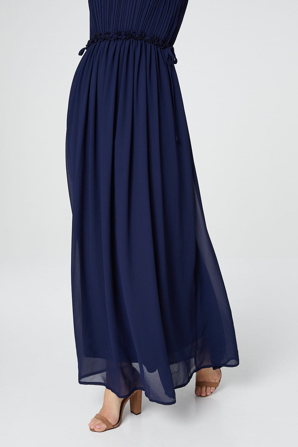 Navy | Ruched Bodice Maxi Dress