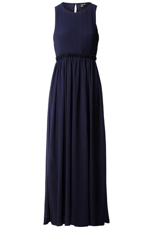 Navy | Ruched Bodice Maxi Dress