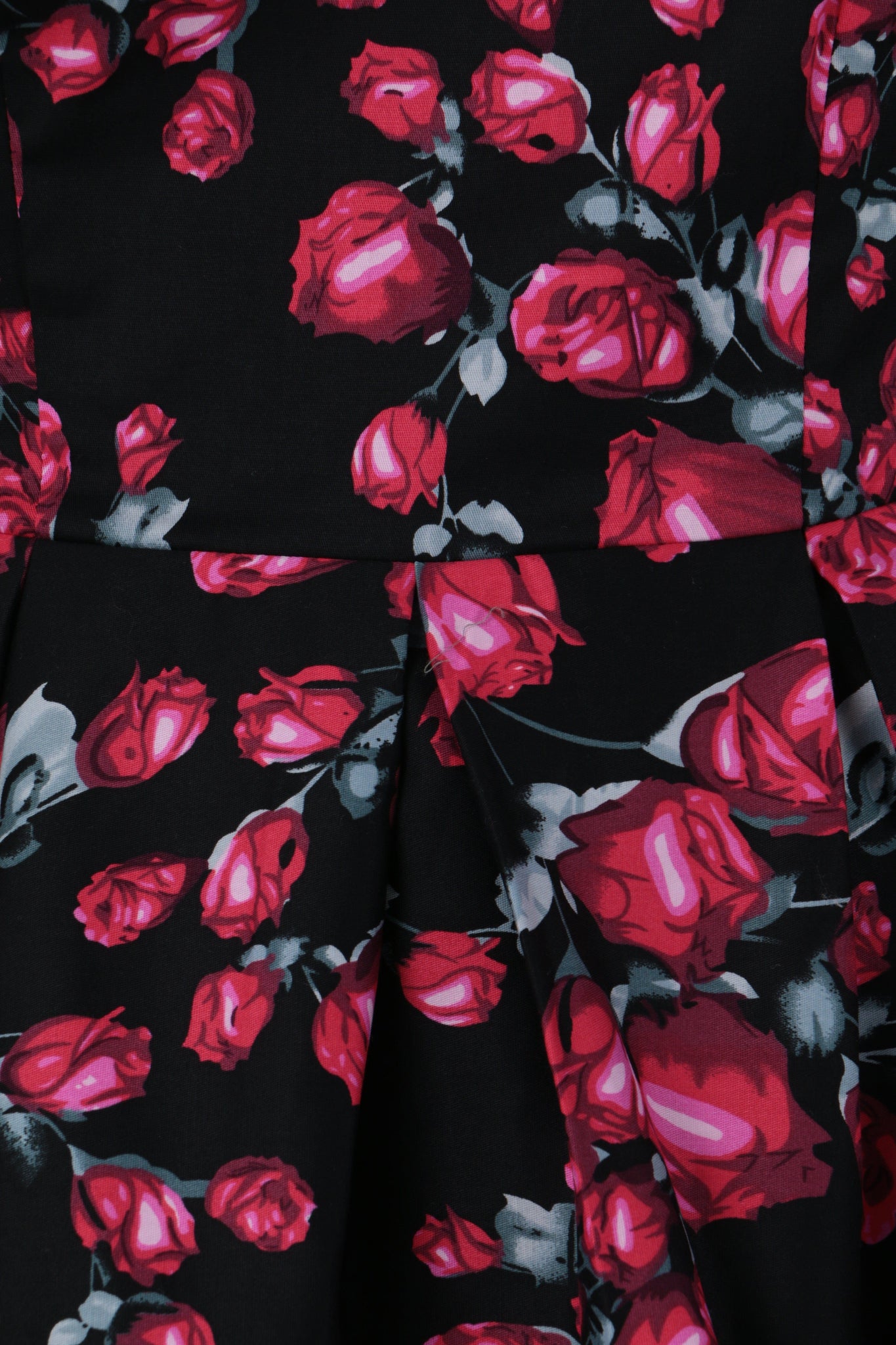 Red | Curve Floral Sweetheart Dress