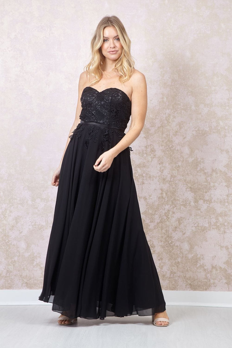 Black | Lace Sweetheart Occasion Dress