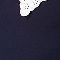 Navy | Embroidered Collar Bodycon Dress