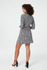 Black And White | Animal Print Wrap Short Dress