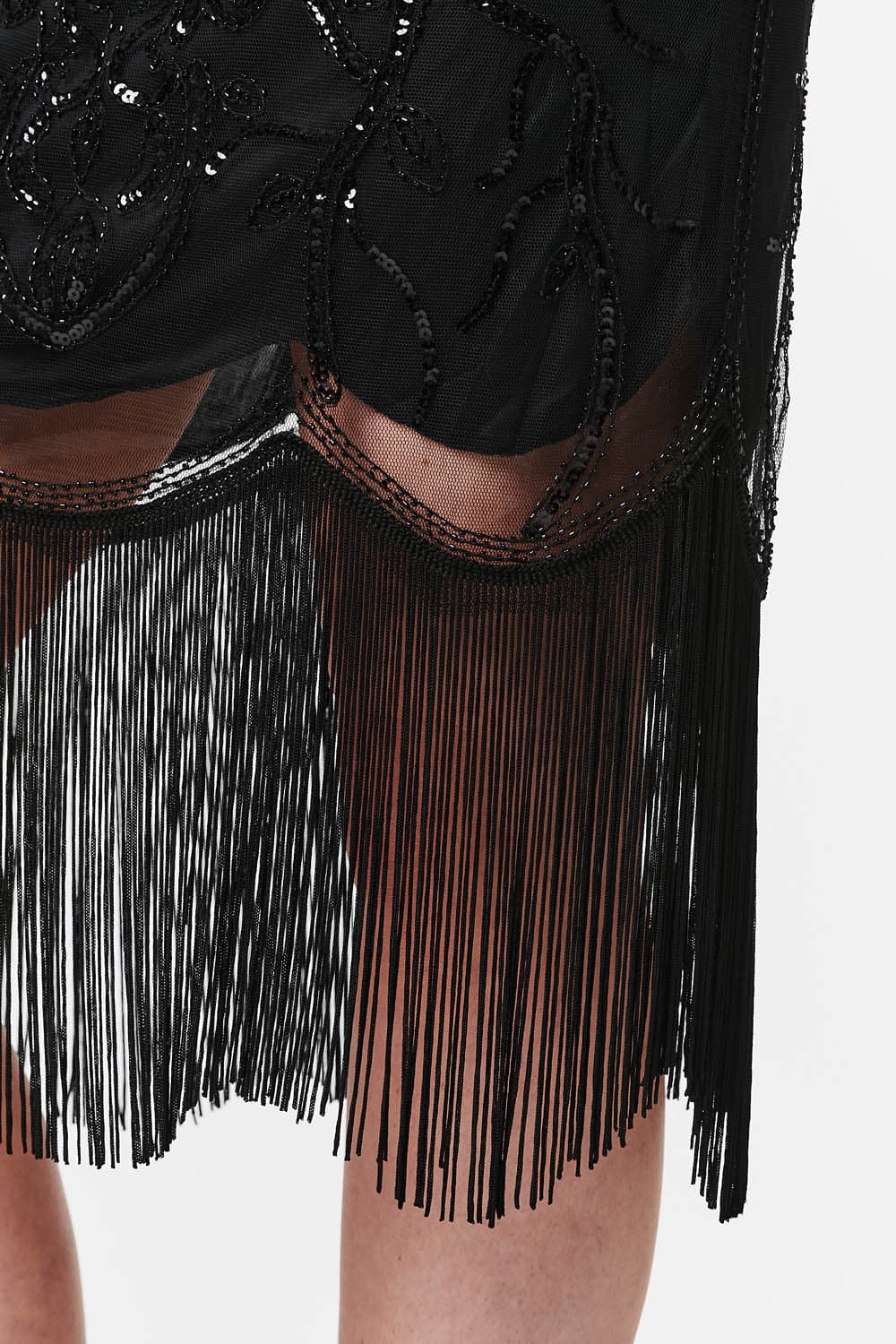 Black | Sequin Embellished Slip Dress