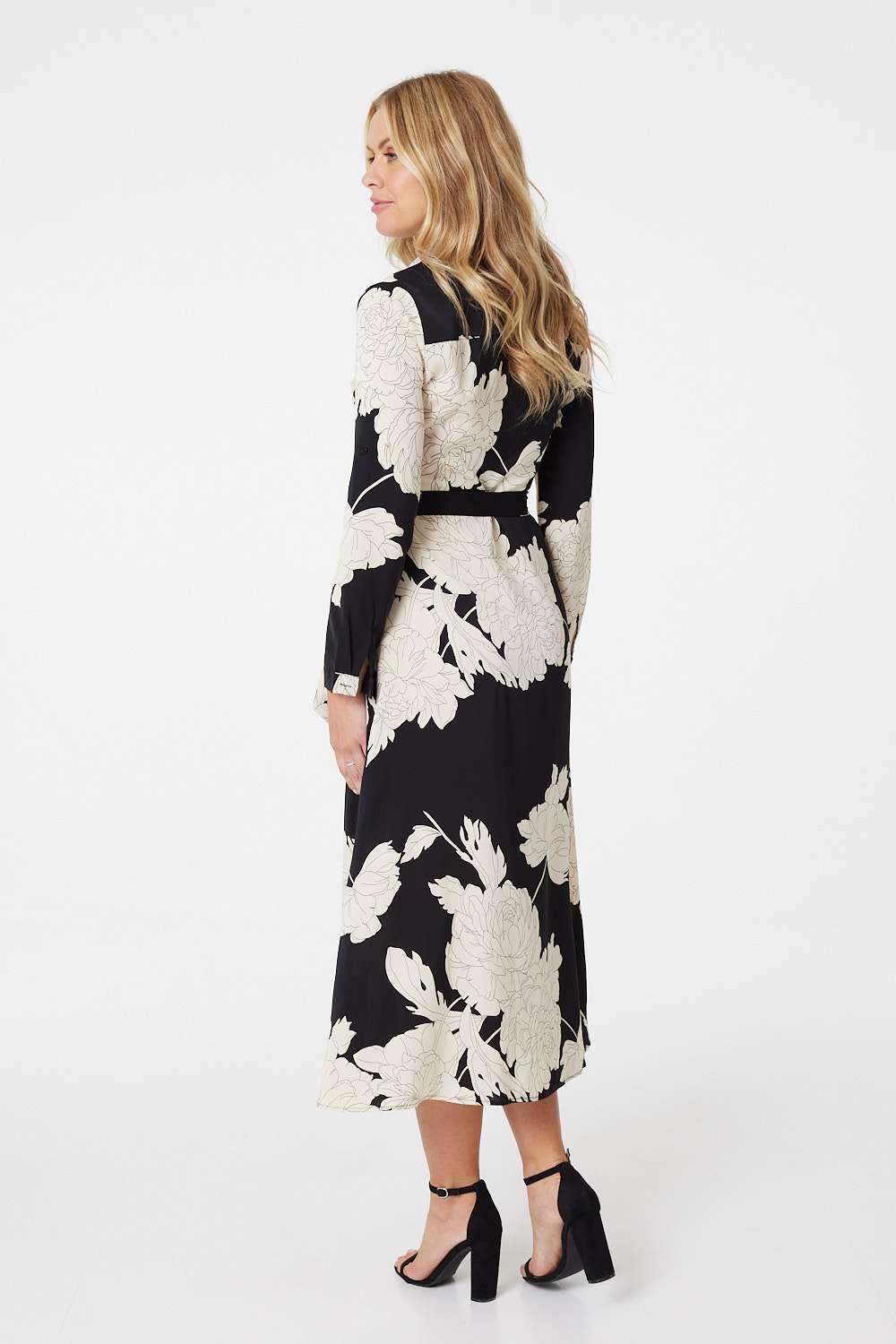 Cream | Monochrome Floral Shirt Dress