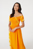 Orange | Tie Dye Cap Sleeve Maxi Dress