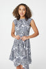 Black And White | Animal Print Hanky Hem Dress