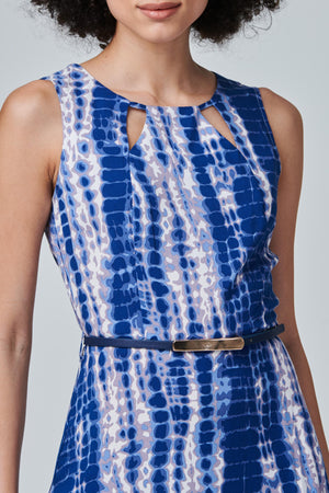 Blue | Tie Dye Cut Out Maxi Dress