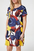 Navy | Floral Short Sleeve Shift Dress
