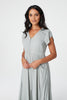 Sage |Button Front Maxi Dress with Pocket