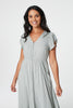 Sage |Button Front Maxi Dress with Pocket