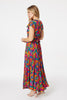 Pink | Floral Ruched Front Maxi Dress