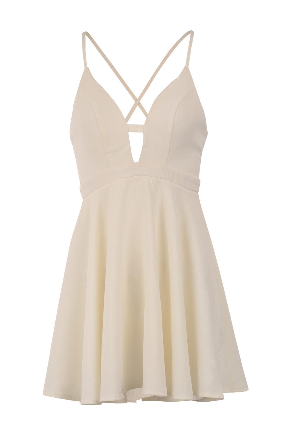 Ivory | Cut Out Back Slip Dress