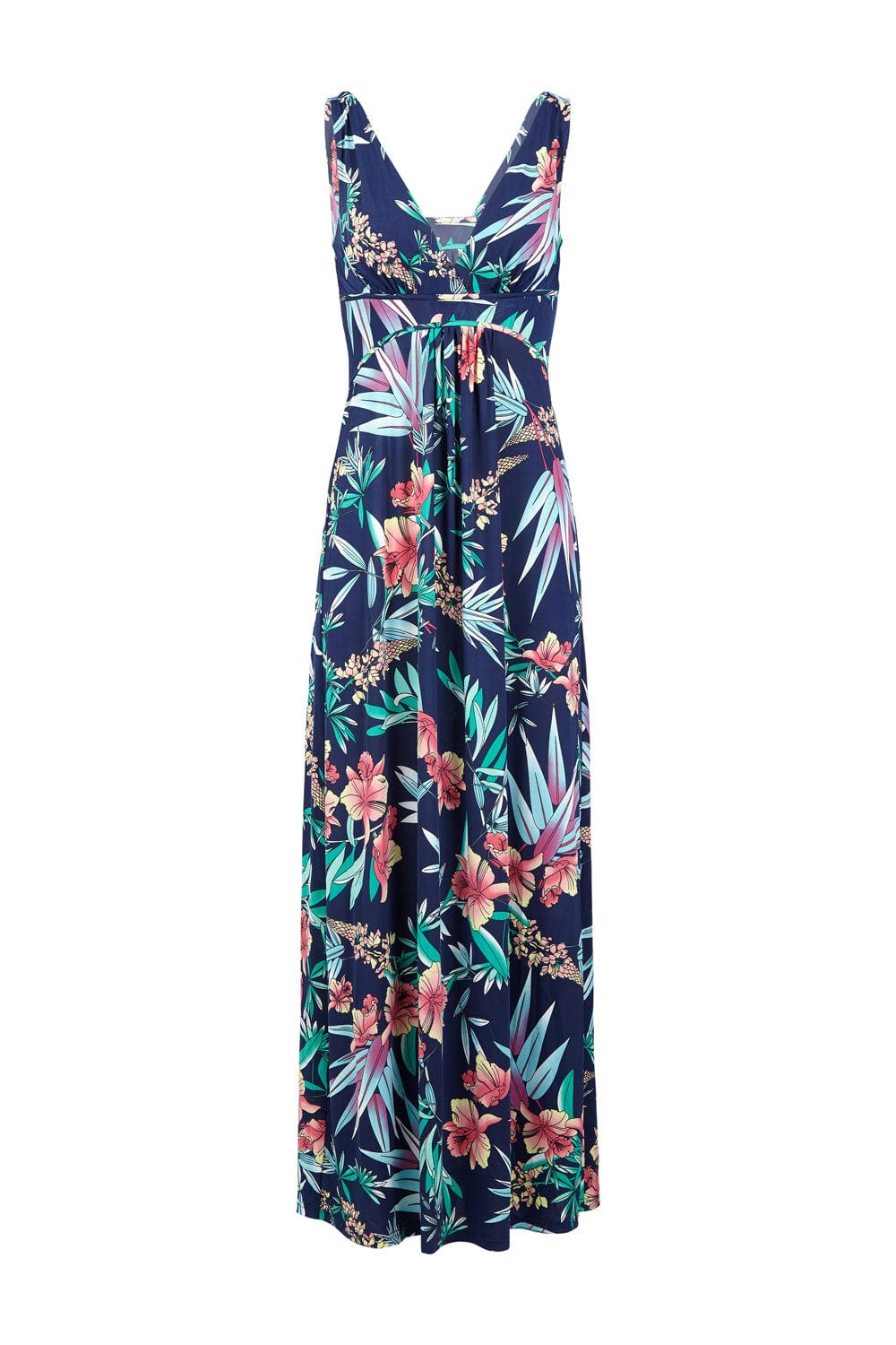 Navy | Floral Maxi Dress