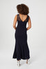 Navy | Lace Top Fishtail Maxi Dress