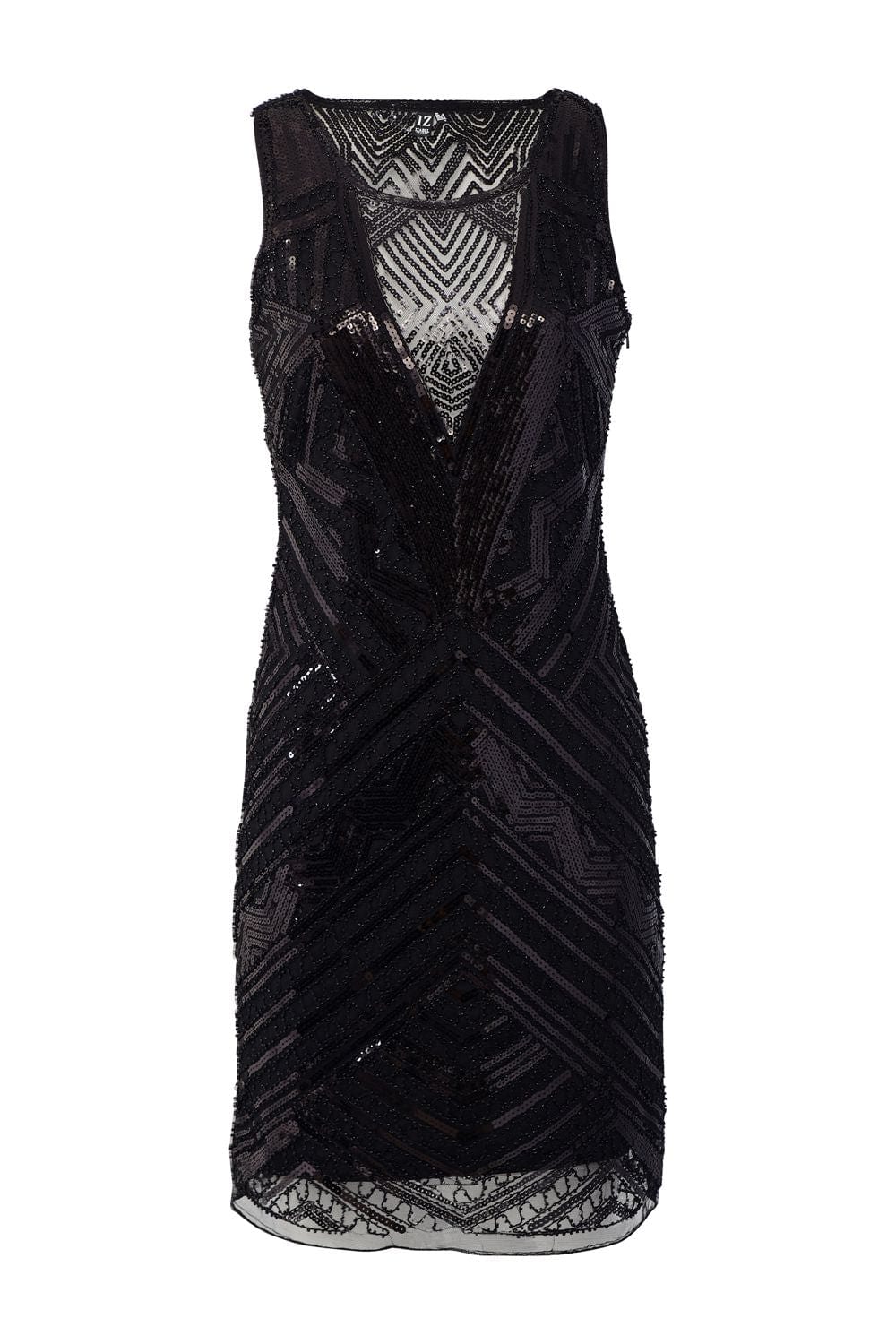 Black | Aztec Sequin Party Dress