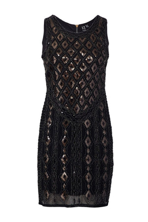 Black | Sequin Embellished Mini Dress