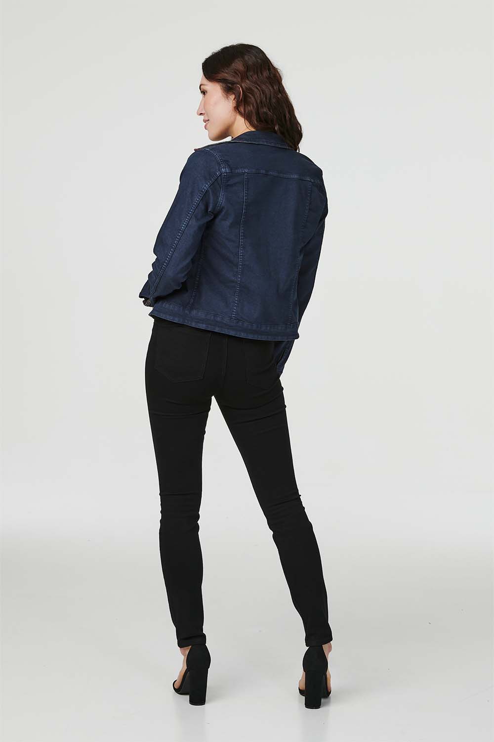 Khaki | Floral Reversible Denim Jacket