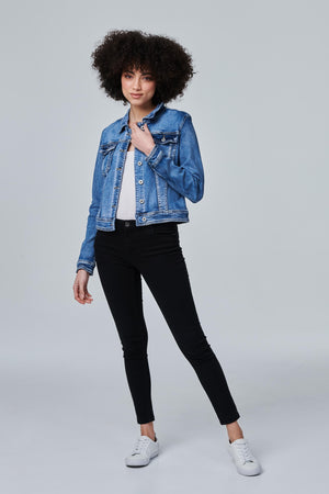 Blue | Denim Jacket with Embellished Back